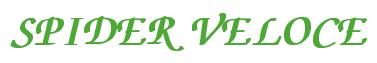 Rendering -SPIDER VELOCE - using Zapf Chancery
