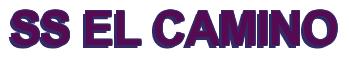 Rendering -SS EL CAMINO - using Arial Bold