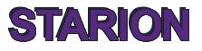 Rendering -STARION - using Arial Bold