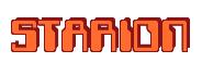 Rendering -STARION - using Computer Font