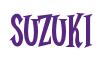 Rendering -SUZUKI - using Cooper Latin