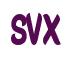 Rendering -SVX - using Callimarker
