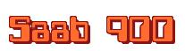 Rendering -Saab 900 - using Computer Font