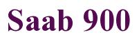 Rendering -Saab 900 - using Times New Roman Bold