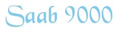 Rendering -Saab 9000 - using Black Chancery