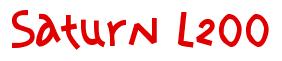 Rendering -Saturn L200 - using Amazon