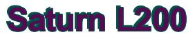 Rendering -Saturn L200 - using Arial Bold
