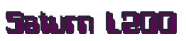 Rendering -Saturn L200 - using Computer Font