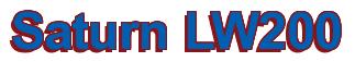 Rendering -Saturn LW200 - using Arial Bold