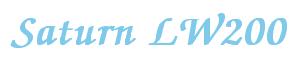 Rendering -Saturn LW200 - using Zapf Chancery