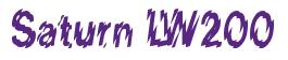 Rendering -Saturn LW200 - using Nervous