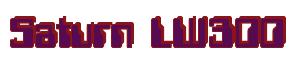 Rendering -Saturn LW300 - using Computer Font