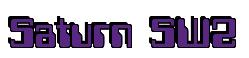 Rendering -Saturn SW2 - using Computer Font