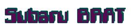 Rendering -Subaru BRAT - using Computer Font