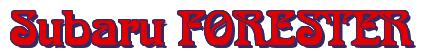 Rendering -Subaru FORESTER - using Romaneste