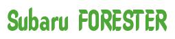 Rendering -Subaru FORESTER - using Callimarker