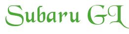 Rendering -Subaru GL - using Black Chancery