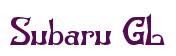 Rendering -Subaru GL - using Manchuria