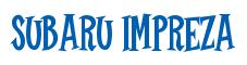 Rendering -Subaru IMPREZA - using Cooper Latin