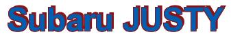 Rendering -Subaru JUSTY - using Arial Bold