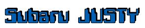 Rendering -Subaru JUSTY - using Computer Font