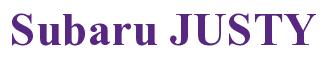 Rendering -Subaru JUSTY - using Times New Roman Bold