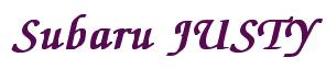 Rendering -Subaru JUSTY - using Zapf Chancery