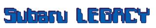 Rendering -Subaru LEGACY - using Computer Font