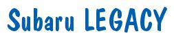 Rendering -Subaru LEGACY - using Dom Casual
