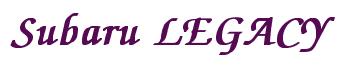Rendering -Subaru LEGACY - using Zapf Chancery