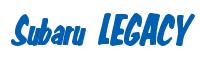 Rendering -Subaru LEGACY - using Big Nib