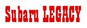 Rendering -Subaru LEGACY - using Bill Board