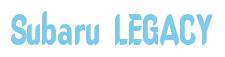 Rendering -Subaru LEGACY - using Callimarker