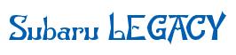 Rendering -Subaru LEGACY - using Manchuria