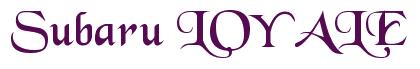 Rendering -Subaru LOYALE - using Black Chancery