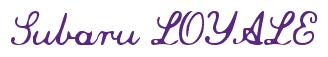 Rendering -Subaru LOYALE - using Commercial Script
