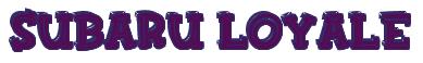 Rendering -Subaru LOYALE - using FinkBold