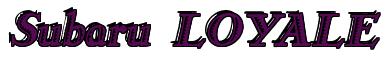 Rendering -Subaru LOYALE - using Romana