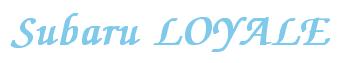 Rendering -Subaru LOYALE - using Zapf Chancery