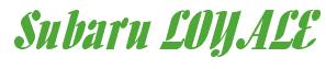 Rendering -Subaru LOYALE - using Aloe