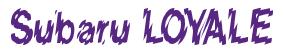 Rendering -Subaru LOYALE - using Nervous