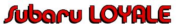 Rendering -Subaru LOYALE - using Charlet