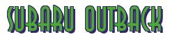 Rendering -Subaru OUTBACK - using Anastasia