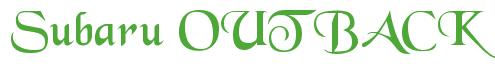 Rendering -Subaru OUTBACK - using Black Chancery