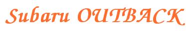 Rendering -Subaru OUTBACK - using Zapf Chancery