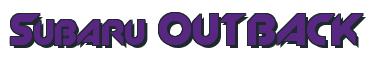 Rendering -Subaru OUTBACK - using Machine