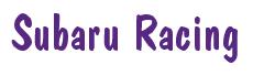Rendering -Subaru Racing - using Dom Casual