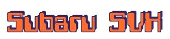 Rendering -Subaru SVX - using Computer Font