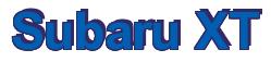 Rendering -Subaru XT - using Arial Bold