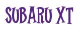Rendering -Subaru XT - using Cooper Latin